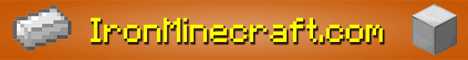 IronMinecraft banner IronMinecraft Minecraft server banner
