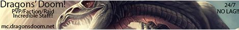 Dragons Doom banner Dragons Doom Minecraft server banner