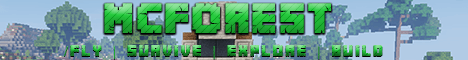 MCForest banner MCForest Minecraft server banner