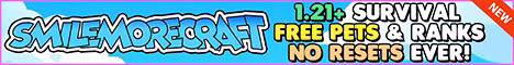 SmileMoreCraft banner SmileMoreCraft Minecraft server banner