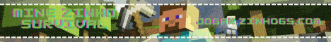 Mine Zinho banner Mine Zinho Minecraft server banner