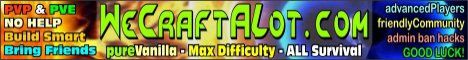 wecraftalot.com banner wecraftalot.com Minecraft server banner