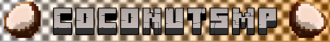 Coconut SMP banner Coconut SMP Minecraft server banner