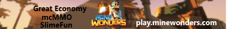 MineWonders banner MineWonders Minecraft server banner