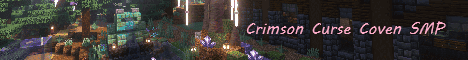 Crimson Curse Coven banner Crimson Curse Coven Minecraft server banner