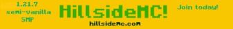 HillsideMC banner HillsideMC Minecraft server banner