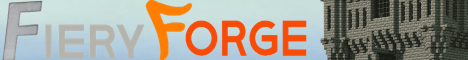 FieryForge banner FieryForge Minecraft server banner