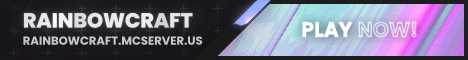 RainbowCraft banner RainbowCraft Minecraft server banner