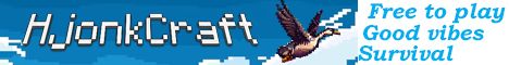 Hjonkcraft Servers banner Hjonkcraft Servers Minecraft server banner