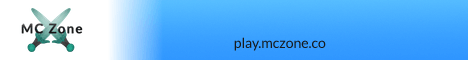 MC Zone banner MC Zone Minecraft server banner