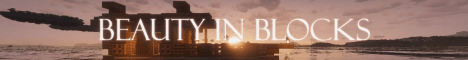 Beauty in Blocks banner Beauty in Blocks Minecraft server banner