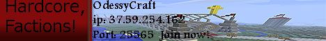 OdessyCraft PvP banner OdessyCraft PvP Minecraft server banner
