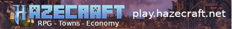 Hazecraft banner Hazecraft Minecraft server banner