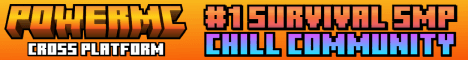 PowerMC banner PowerMC Minecraft server banner
