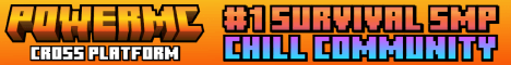 PowerMC banner PowerMC Minecraft server banner