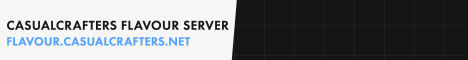 CasualCrafters Flavour Server banner CasualCrafters Flavour Server Minecraft server banner