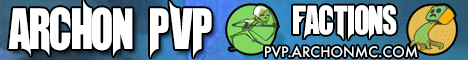Archon Factions banner Archon Factions Minecraft server banner