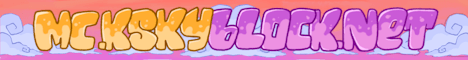 KSkyBlock banner KSkyBlock Minecraft server banner