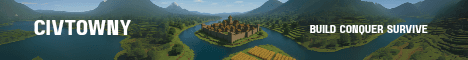 CivTowny banner CivTowny Minecraft server banner