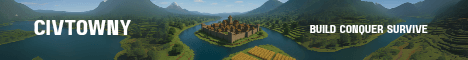 CivTowny banner CivTowny Minecraft server banner
