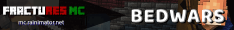 Fractures MC banner Fractures MC Minecraft server banner