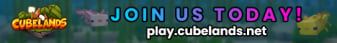 CubeLands banner CubeLands Minecraft server banner