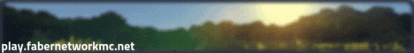 FaberNetworkMC banner FaberNetworkMC Minecraft server banner