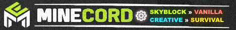 Minecord.net - Survival & Miniagems banner Minecord.net - Survival & Miniagems Minecraft server banner