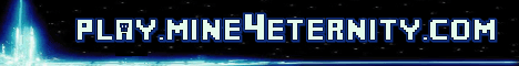 Mine4Eternity banner Mine4Eternity Minecraft server banner