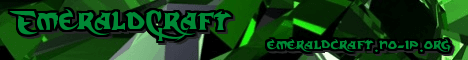 Emeraldcraft banner Emeraldcraft Minecraft server banner