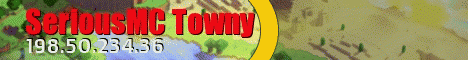 SeriousMC Towny banner SeriousMC Towny Minecraft server banner