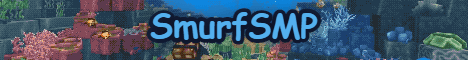 SmurfSMP banner SmurfSMP Minecraft server banner