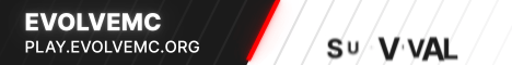 EvolveMC banner EvolveMC Minecraft server banner