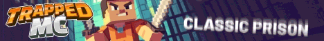 TrappedMC banner TrappedMC Minecraft server banner