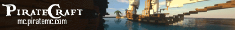 PirateCraft banner PirateCraft Minecraft server banner