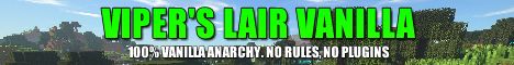 Vipers Lair Vanilla banner Vipers Lair Vanilla Minecraft server banner