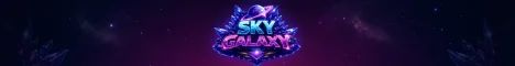 Sky Galaxy banner Sky Galaxy Minecraft server banner