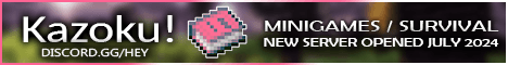 Kazoku banner Kazoku Minecraft server banner