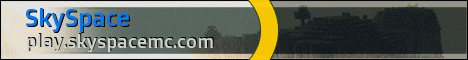 SkySpace banner SkySpace Minecraft server banner