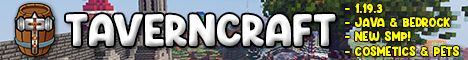 Taverncraft banner Taverncraft Minecraft server banner