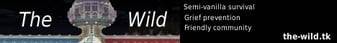 The-Wild banner The-Wild Minecraft server banner