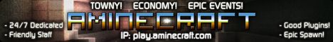 Aminecraft banner Aminecraft Minecraft server banner