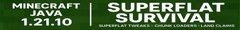 Super Flat MC banner Super Flat MC Minecraft server banner
