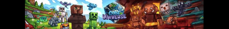 Cube Universe banner Cube Universe Minecraft server banner