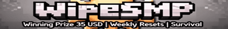 WipeSMP banner WipeSMP Minecraft server banner
