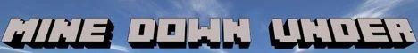 Mine Down Under banner Mine Down Under Minecraft server banner