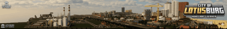 City of Lotusburg banner City of Lotusburg Minecraft server banner