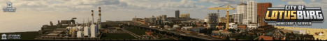 City of Lotusburg banner City of Lotusburg Minecraft server banner