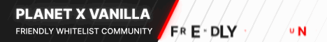 Planet X Vanilla banner Planet X Vanilla Minecraft server banner