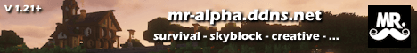 MR Alpha Network banner MR Alpha Network Minecraft server banner